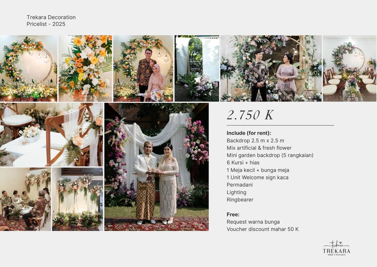 Preview katalog Engagement & Wedding Decoration