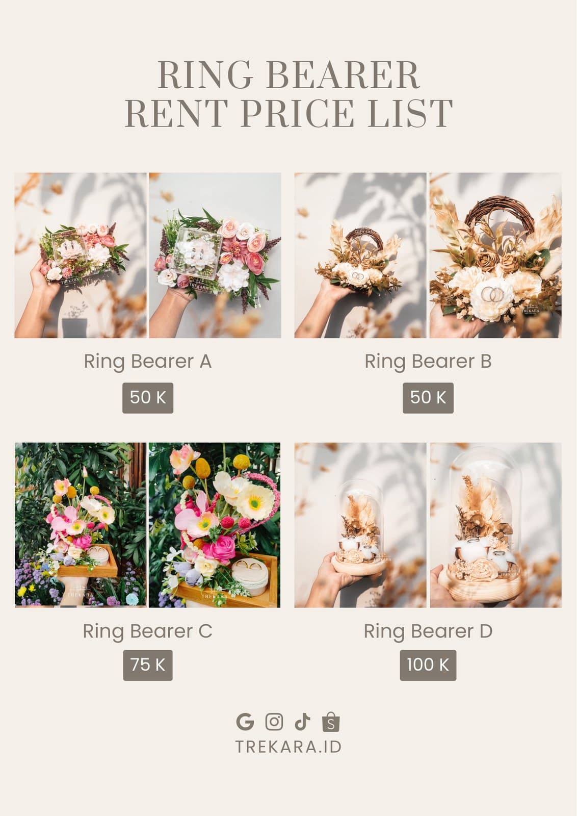 Preview katalog Ring Bearer & Rental Trekara